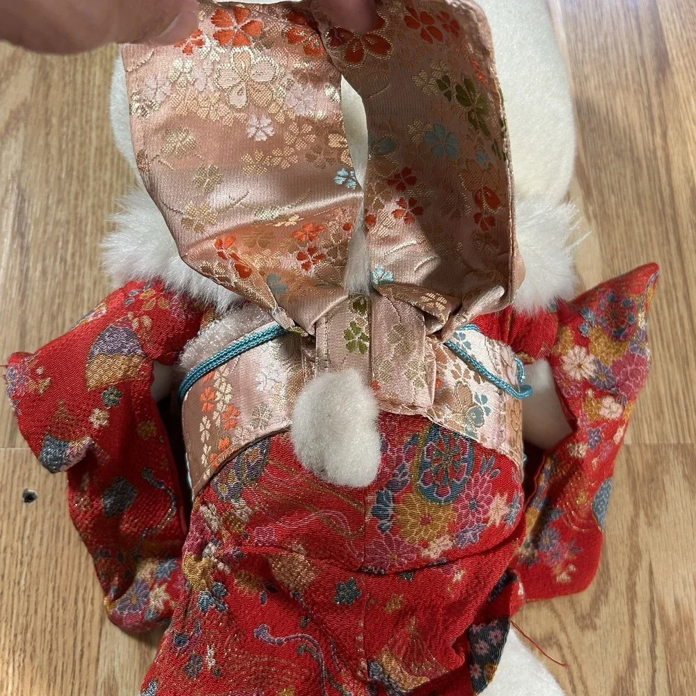 Authentic Hello Kitty Plush Doll Limited Edition 2002 Sanrio Kimono Dress *READ